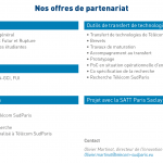 Tableau des offres de partenariat de Télécom SudParis