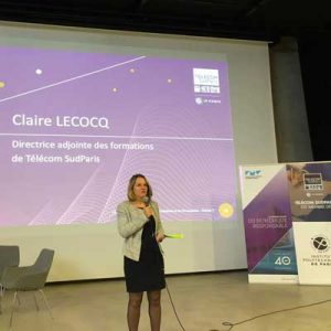 Claire Lecocq lors de la semaine de l'innovation 2019