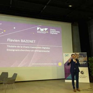 Flavien Bazenet lors de la semaine de l'innovation 2019